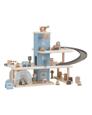 LITTLE DUTCH. Ξύλινο γκαράζ παιχνιδιού FSC