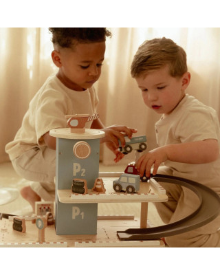 LITTLE DUTCH. Ξύλινο γκαράζ παιχνιδιού FSC