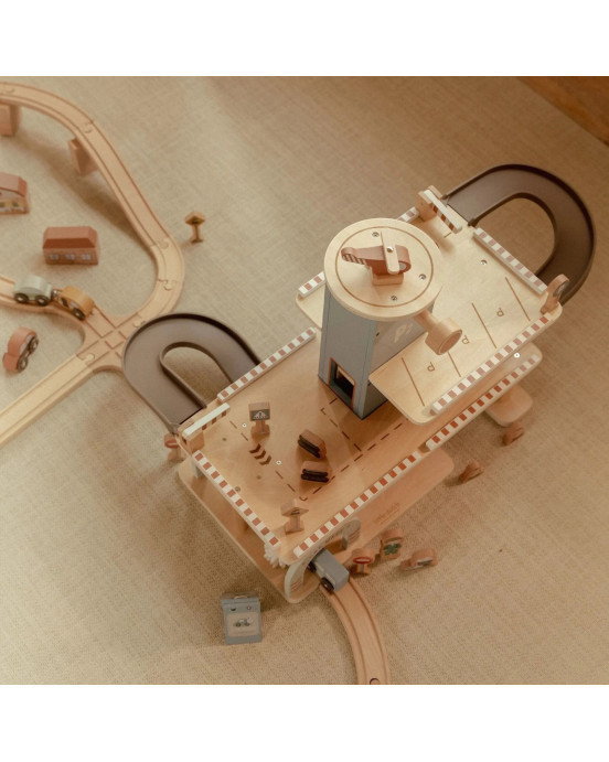 LITTLE DUTCH. Ξύλινο γκαράζ παιχνιδιού FSC