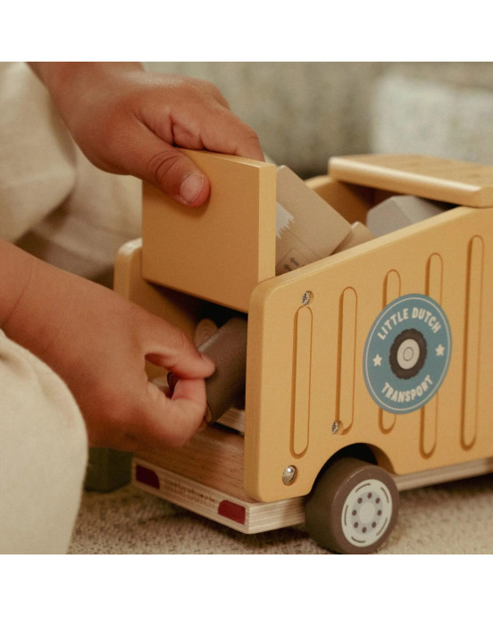 LITTLE DUTCH. Ξύλινο ανατρεπόμενο φορτηγό FSC