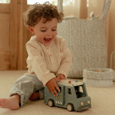 LITTLE DUTCH. Ξύλινο αστυνομικό βαν FSC