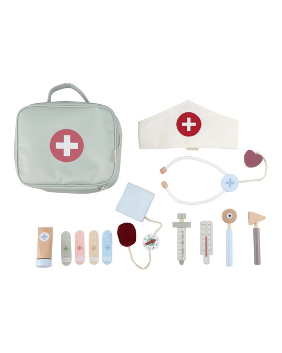 LITTLE DUTCH. Βαλιτσάκι γιατρού με ξύλινα εργαλεία FSC