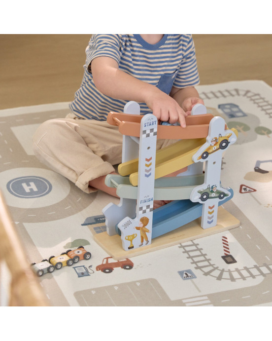 LITTLE DUTCH. Ξύλινη πίστα αγώνων με αυτοκινητάκια FSC