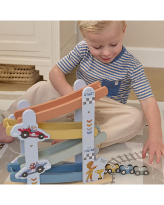 LITTLE DUTCH. Ξύλινη πίστα αγώνων με αυτοκινητάκια FSC
