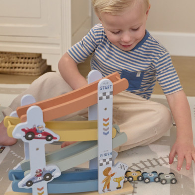 LITTLE DUTCH. Ξύλινη πίστα αγώνων με αυτοκινητάκια FSC