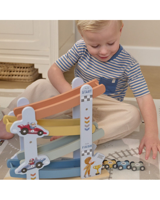 LITTLE DUTCH. Ξύλινη πίστα αγώνων με αυτοκινητάκια FSC