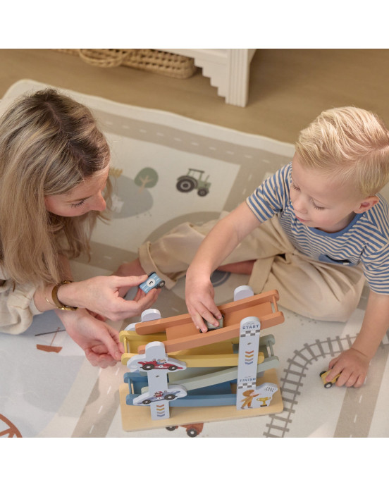 LITTLE DUTCH. Ξύλινη πίστα αγώνων με αυτοκινητάκια FSC