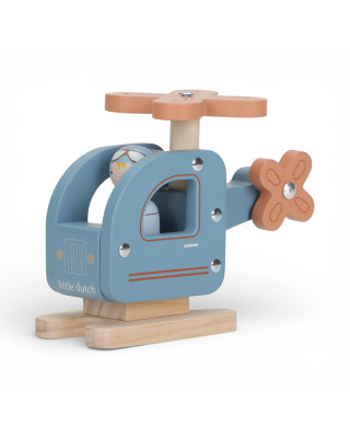 LITTLE DUTCH. Ξύλινο παιχνίδι ελικοπτεράκι FSC
