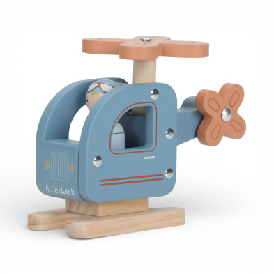 LITTLE DUTCH. Ξύλινο παιχνίδι ελικοπτεράκι FSC