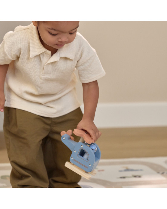 LITTLE DUTCH. Ξύλινο παιχνίδι ελικοπτεράκι FSC