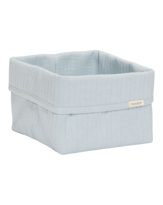 LITTLE DUTCH. Καλάθι αλλαξιέρας μικρό Pure Soft Blue