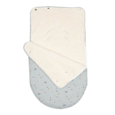 LITTLE DUTCH. Ποδόσακος για κάθισμα αυτοκινήτου 0+ Sailors Bay Blue