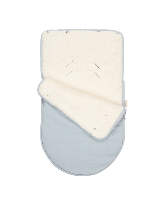LITTLE DUTCH. Ποδόσακος για κάθισμα αυτοκινήτου Pure Soft Blue 0+