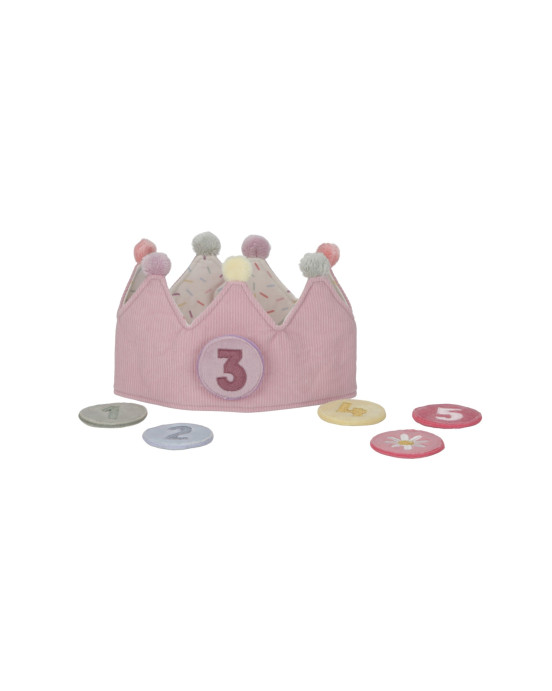 LITTLE DUTCH. Στέμμα γενεθλίων με αριθμούς Ροζ