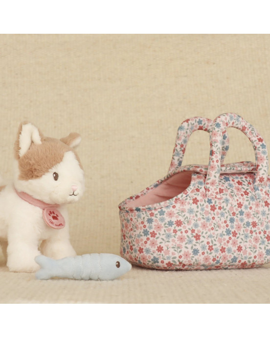 LITTLE DUTCH. Υφασμάτινη γατούλα Marley σε καλαθούνα GRS