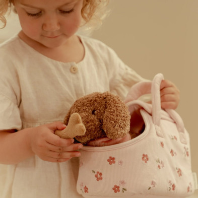 LITTLE DUTCH. Υφασμάτινο σκυλάκι Jackie σε καλαθούνα GRS