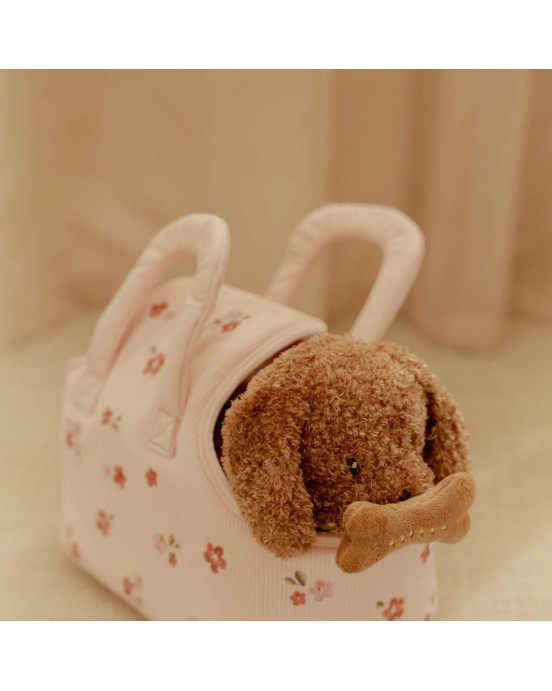 LITTLE DUTCH. Υφασμάτινο σκυλάκι Jackie σε καλαθούνα GRS