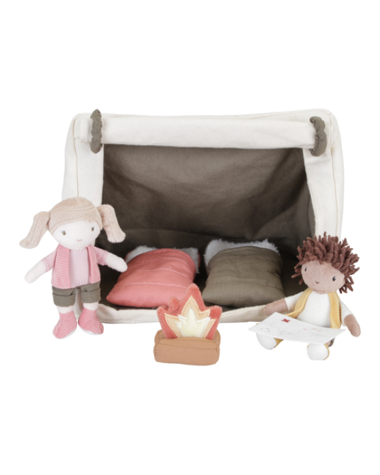 LITTLE DUTCH. Υφασμάτινο σετ camping με κούκλες