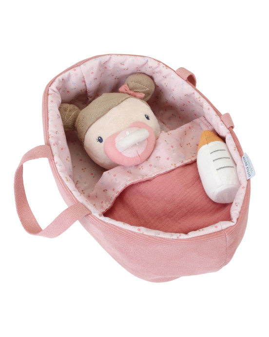 LITTLE DUTCH. Υφασμάτινο μωρό σε καλαθούνα Rosa - New