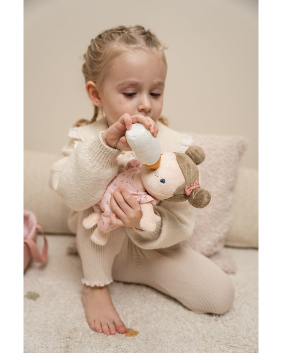 LITTLE DUTCH. Υφασμάτινο μωρό σε καλαθούνα Rosa - New