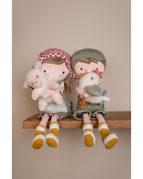 LITTLE DUTCH. Κούκλα αγρότισσα με προβατάκι Rosa  (35 εκ.)