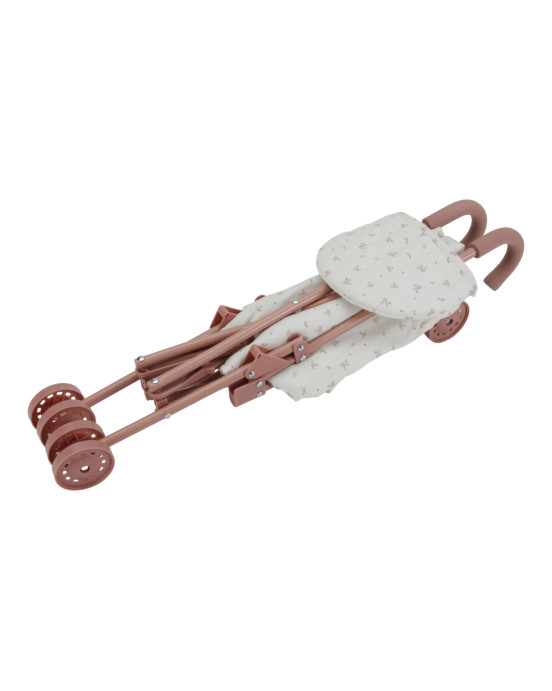 LITTLE DUTCH. Μεταλλικό καρότσι για κούκλες - ροζ