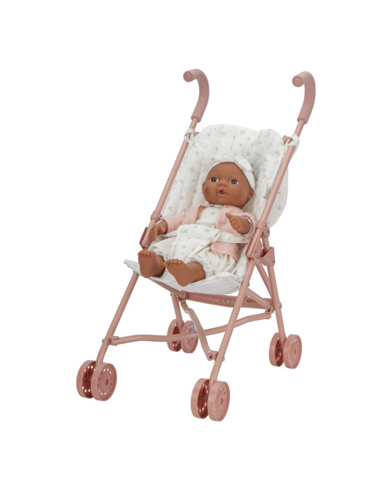 LITTLE DUTCH. Μεταλλικό καρότσι για κούκλες - ροζ
