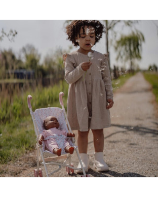 LITTLE DUTCH. Μεταλλικό καρότσι για κούκλες - λευκό