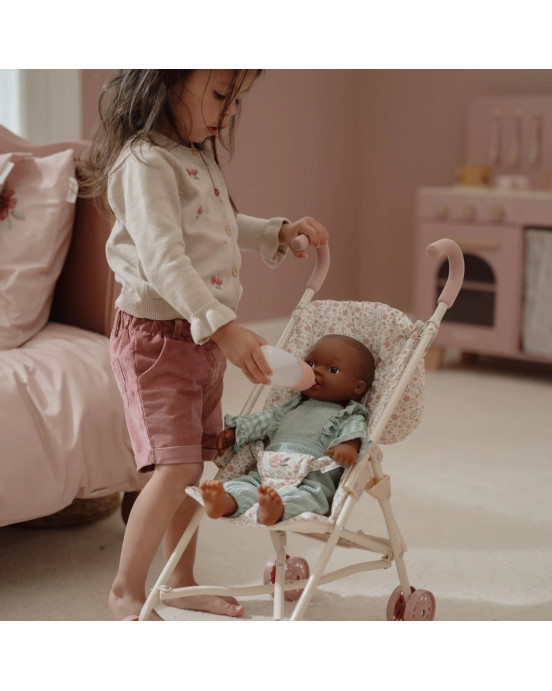 LITTLE DUTCH. Μεταλλικό καρότσι για κούκλες - λευκό