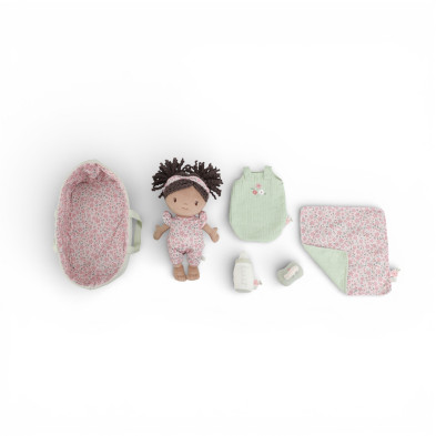 LITTLE DUTCH. Υφασμάτινο μωρό σε καλαθούνα Evi (30 εκ.)