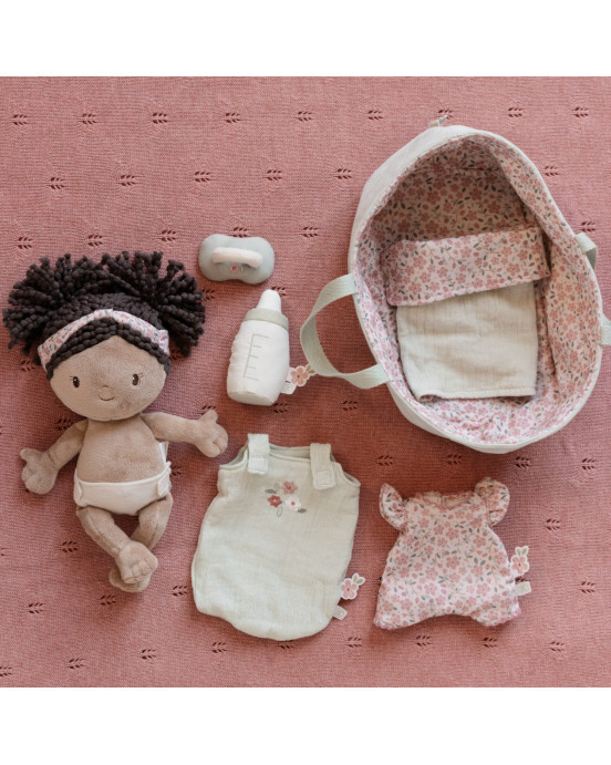 LITTLE DUTCH. Υφασμάτινο μωρό σε καλαθούνα Evi (30 εκ.)