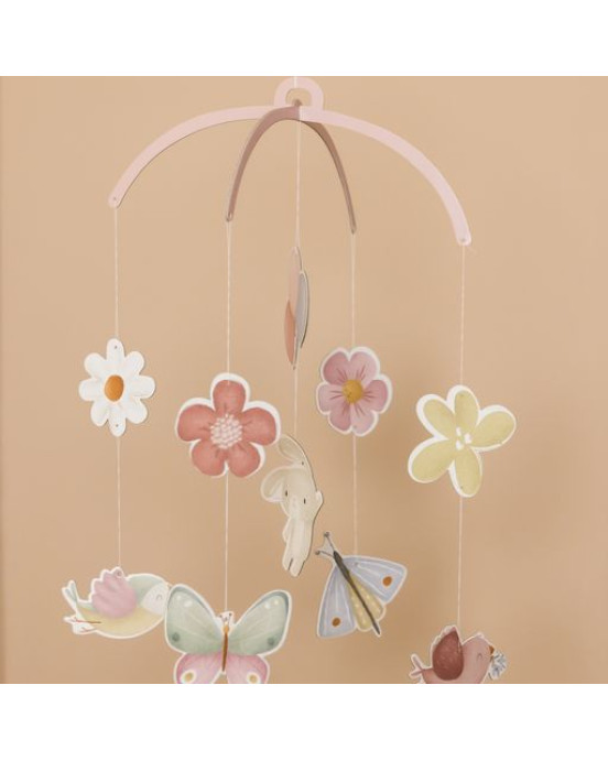 LITTLE DUTCH. Χαρτονένιο μόμπιλε Flowers & Butterflies FSC