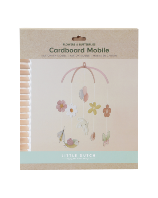 LITTLE DUTCH. Χαρτονένιο μόμπιλε Flowers & Butterflies FSC