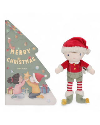 LITTLE DUTCH. Χριστουγεννιάτικο σετ δώρου με βιβλίο και κουκλάκι Jim