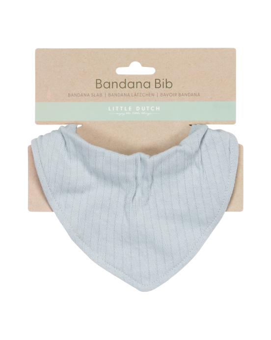 LITTLE DUTCH. Σαλιάρα-μπαντάνα Pure Soft Blue