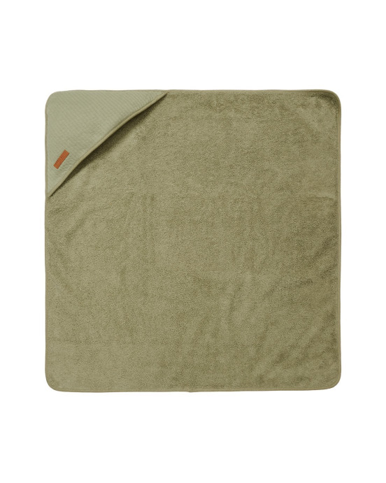 LITTLE DUTCH. Μπουρνουζοπετσέτα Pure Olive 75 x 75