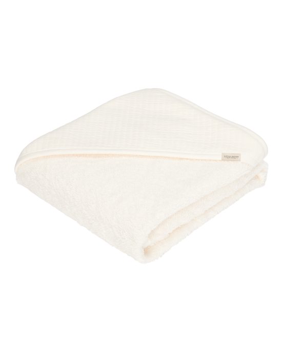 LITTLE DUTCH. Μπουρνουζοπετσέτα Pure Soft White 75x75