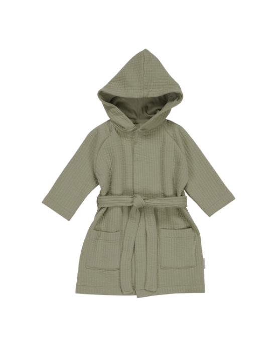 LITTLE DUTCH. Ρόμπα-μπουρνούζι Pure Olive - Νο74/80