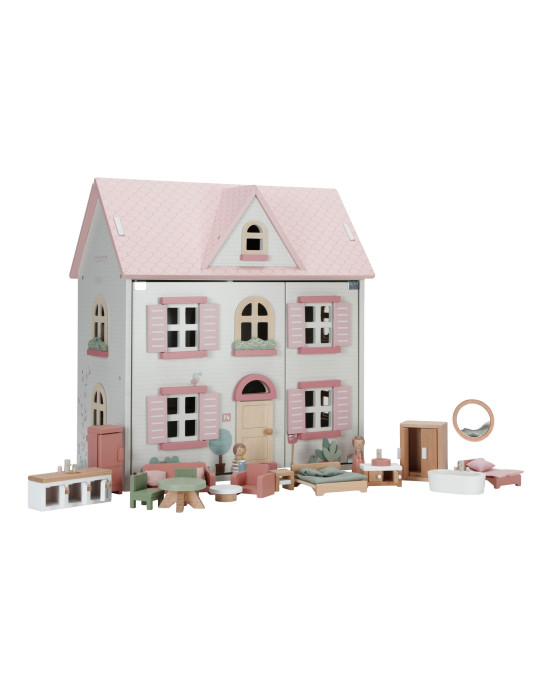 LITTLE DUTCH. Ξύλινο κουκλόσπιτο FSC (ροζ)