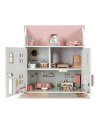 LITTLE DUTCH. Ξύλινο κουκλόσπιτο FSC (ροζ)