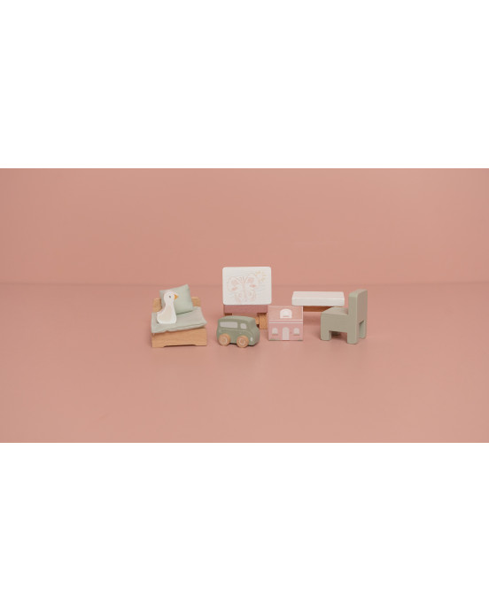 LITTLE DUTCH. Σετ παιδικού δωματίου για ξύλινο κουκλόσπιτο FSC