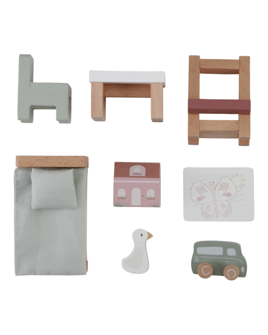 LITTLE DUTCH. Σετ παιδικού δωματίου για ξύλινο κουκλόσπιτο FSC