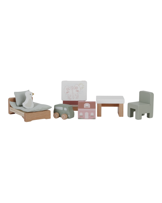 LITTLE DUTCH. Σετ παιδικού δωματίου για ξύλινο κουκλόσπιτο FSC