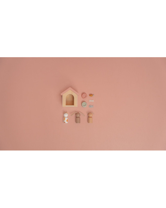 LITTLE DUTCH. Σετ παιχνιδιού με κατοικίδια για ξύλινο κουκλόσπιτο FSC