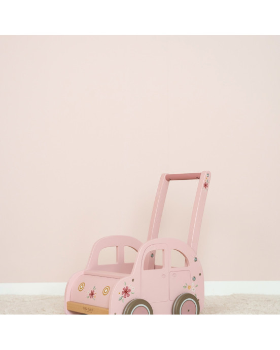 LITTLE DUTCH. Συρόμενο καρότσι-αυτοκινητάκι Ροζ FSC