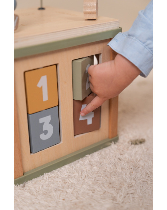 LITTLE DUTCH. Ξύλινος κύβος δραστηριοτήτων με προγραφή Little Farm FSC