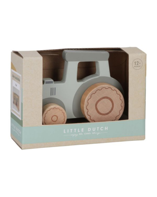 LITTLE DUTCH. Ξύλινο αυτοκινητάκι τρακτέρ Little Farm FSC