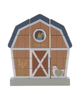 LITTLE DUTCH. Ξύλινο παιχνίδι ταξινόμησης Little Farm FSC
