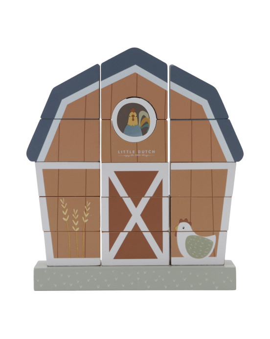 LITTLE DUTCH. Ξύλινο παιχνίδι ταξινόμησης Little Farm FSC