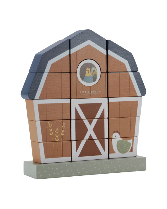 LITTLE DUTCH. Ξύλινο παιχνίδι ταξινόμησης Little Farm FSC